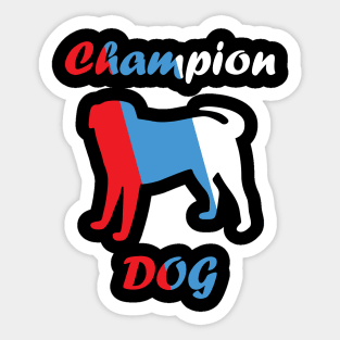 Champion Dog Sticker